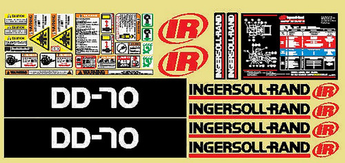 Kit De Calcomanías Para Ingersoll Rand Dd70