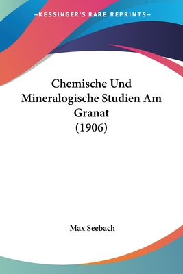 Libro Chemische Und Mineralogische Studien Am Granat (190...