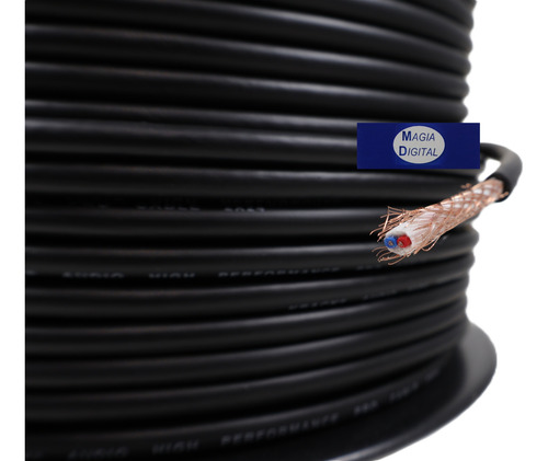 Cable Microfono Balanceado Krack Audio Kmx-2x24 100mts Rollo