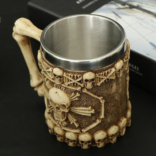 450 Ml De Cráneo Gótico Tankard Taza De Cerveza Taza Para