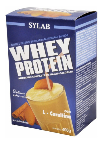 Sylab Whey Protein - 400grs - Vainilla-frutilla-chocolate