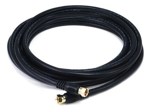 Cable Conexion Coaxial Rg6 12 Pie Conector Atornillado Tipo
