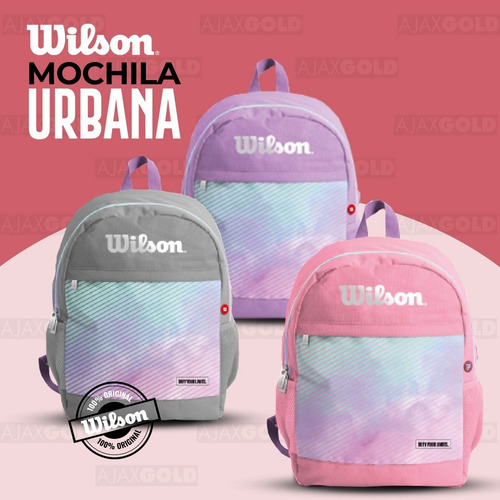 Imagen 5 de 7 de Mochila Wilson Urbana Deportes Gym Impermeable Unisex Color