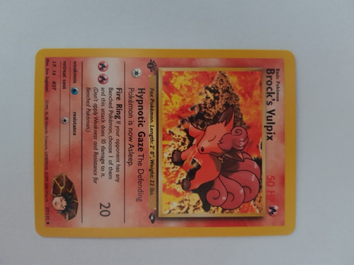 Pokemon Trading Card Game - Brock's Vulpix - 37/132