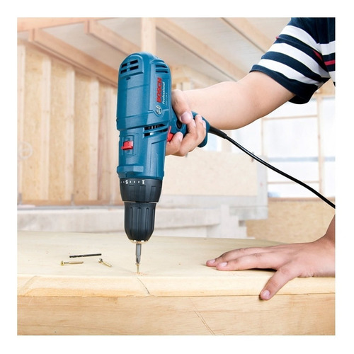 Imagen 6 de 6 de Taladro eléctrico de 10mm Bosch GSR 7-14 E 400W con caja de cartón 220V