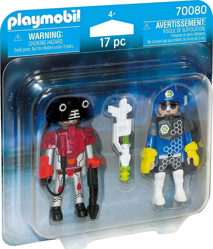 Playmobil Duo Pack 70080 Policia Y Ladron Espacial Intek