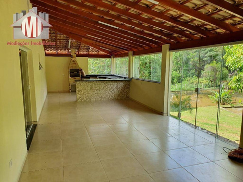 Linda Chácara Com Lago, Casa Nova, Arborizada, Lugar Maravilhoso Com 02 Dormitórios À Venda, 3000 M² Por R$ 400.000 - Zona Rural - Pinhalzinho/sp - Ch0578
