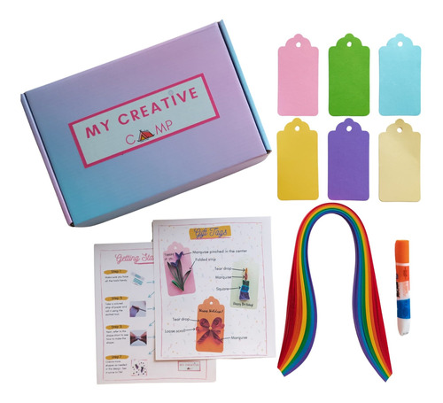 My Creative Camp Kit Quilling Etiqueta Regalo Manualidad 6