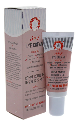 Crema De Ojos 5 En 1 Retarda El Envejecimiento First Aid