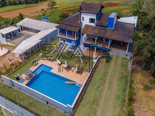 Imagem 5 de 30 de Chácara Remanso, Km,topografia Plana Com 2.400 At E 1.018 M² Ac Averbada Sendo 523,01 M² Casa, 495m² Quadra, Com 5 Dormitórios, Sendo 2 Suítes, Campo De Futebol, 16 Vagas - Ch00003 - 71032670