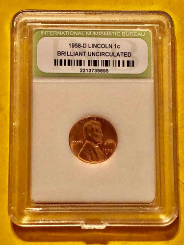 5 Monedas De 1 Centavo 1906 - 1958 Estados Unidos (Usado)