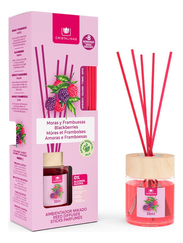 Cristalinas 3pack Varitas Aromatizantes Moras Y Frambuesa