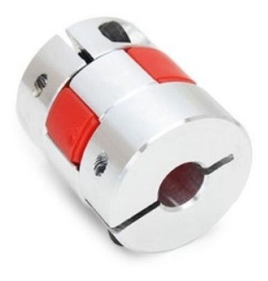 Kit 2 Acoplamento Flexível 25/30 Red Furos 6.35x10mm 35kgf