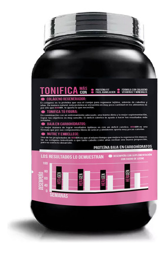 Proteína + Colágeno Heragen 1kg 40 Servicios Sabores Vainilla