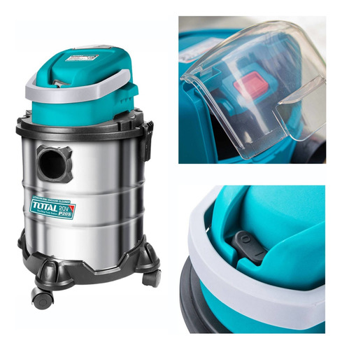 Aspiradora 20v 20 Litros + 2 Baterias Y Cargador Total