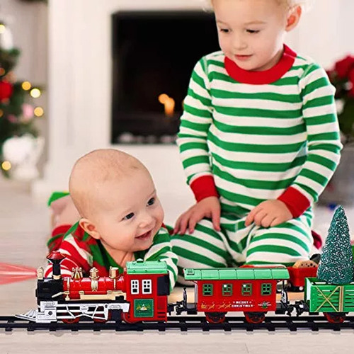 Vagão Elétrico De Árvore De Natal Suspenso Com Som E Luz
