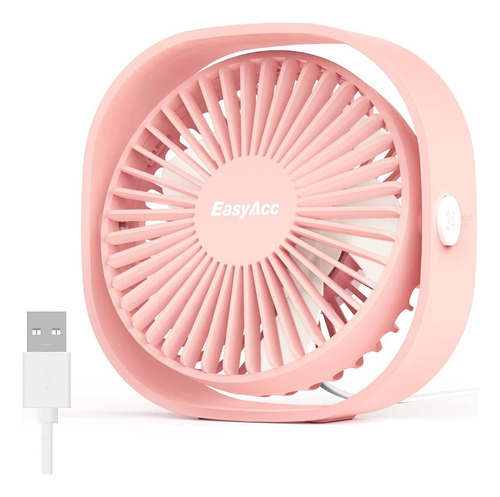 Desktop Fan Usb Easyacc, 3 Speed Mini Usb