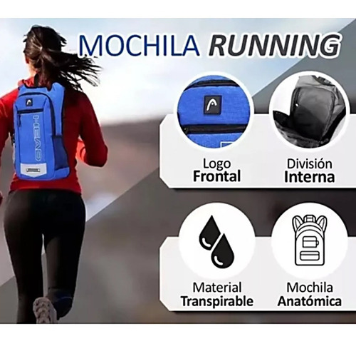 Imagen 4 de 10 de Mochila Everlast Running - 20958