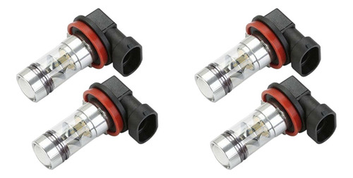 4 Faros Antiniebla Led De Alta Potencia H8 H11 H16, 6000 K,