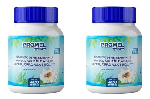 Imagem 2 de 2 de 2 Composto Mel, Propólis, Alho, Agrião, Eucalipto - 420 Gr