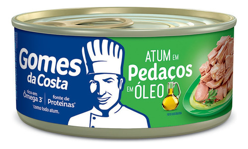 Atum em Pedaços em Óleo Lata 170g Gomes da Costa