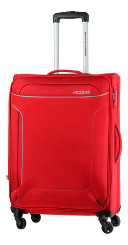 Maleta American Tourister Layton Mediana Expandible Color Rojo Lisa