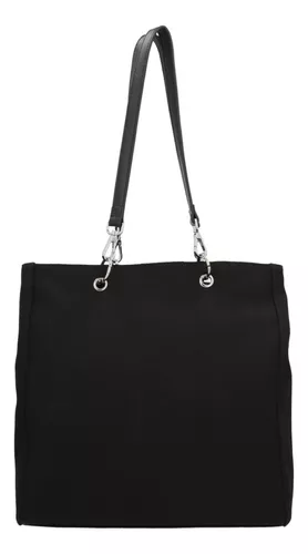 Bolso Nylon Con Bolsa Extraíble Negro Mujer