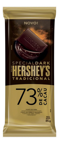 Chocolate Amargo 73% Cacau Tradicional Special Dark Hershey's  pacote 85 g