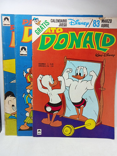 Pato Donald - Walt Disney - Edicol - 3 Revistas 