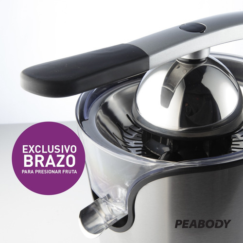 Imagen 6 de 10 de Extractor De Jugo Exprimidor Electrico Peabody Pe Ec403 Ix