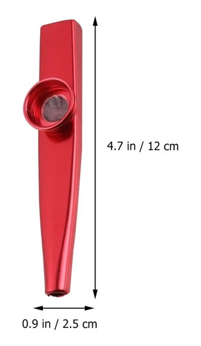 Kazoo Metálico De Aluminio Set De 4 Unidades