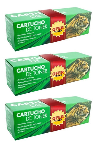 3 Pza Tn-1060 Toner Tigre Compatible Con Brother Dcp-1617nw