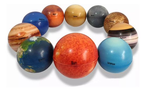 Juguetes Para Niños Solar System Planet Model, 10 Unidades