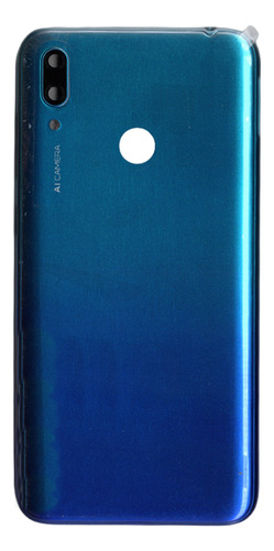 Tapa Posterior Compatible Con Huawei Y7 2019 Azul