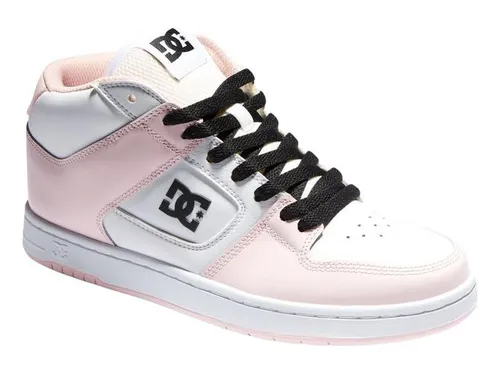 Zapatilla Dc Mid Blanco Rosa | Cuotas sin interés