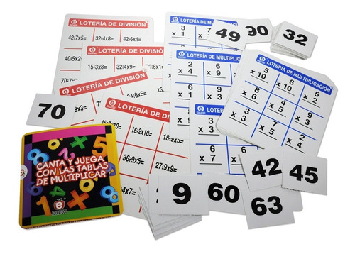 Lotería De Multiplicación Y División, Educatodo, M-0038