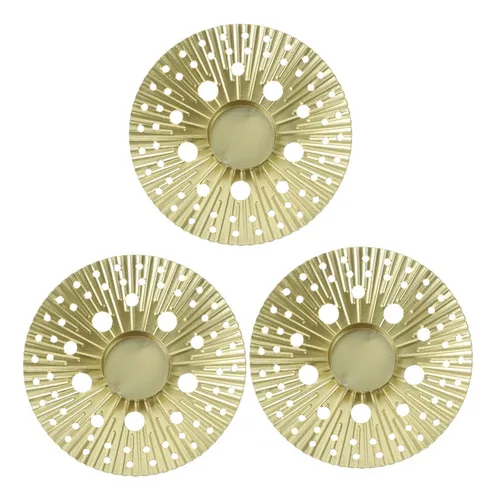 comprar Pretyzoom Candelabro Hierro Hueco 3 Pieza Centro Mesa Boda