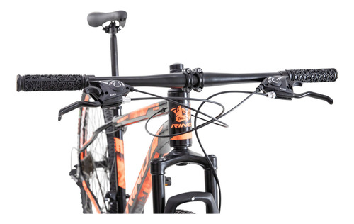 Bicicleta Aro 29 Alumínio 24v Rino Start Mtb Disco Suspensão Cor Preto/laranja Tamanho Do Quadro 17