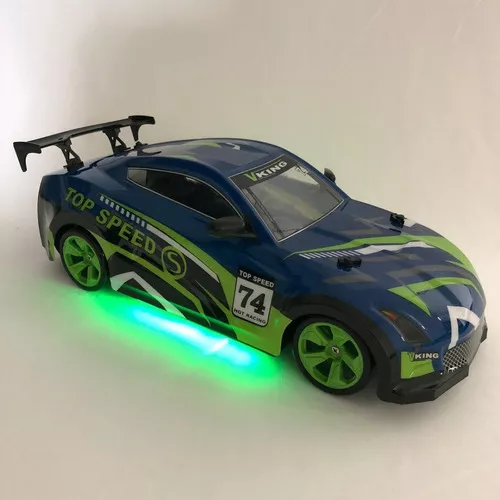 Carro R/c Drift Carrinho Controle Remoto Elétrico 33cm Pneus