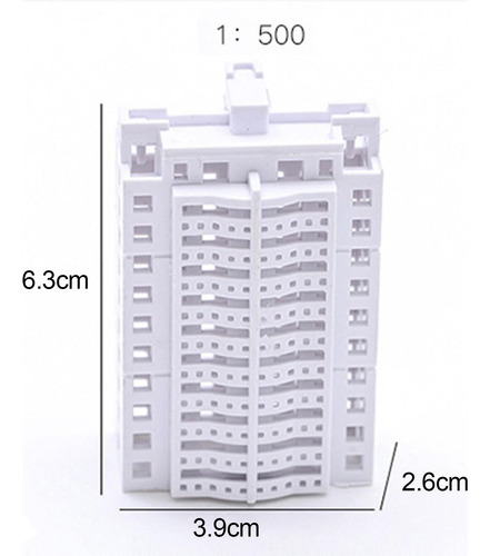 4 Edificio De Apartamentos En Miniatura Diorama Ciudad
