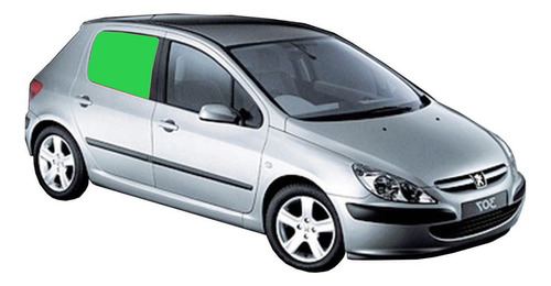 Vidrio Puerta Peugeot 307 2001 Al 2011 Trasero Derecho