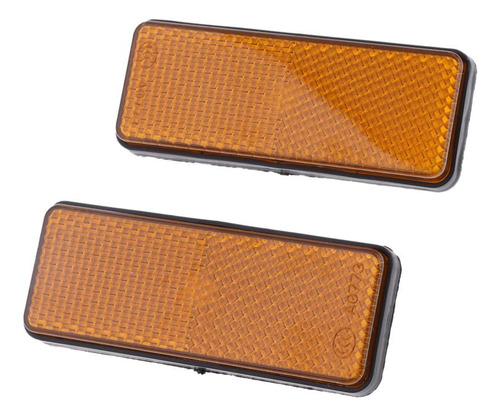2 Refletores Retangulares Universais Para Motocicleta Atv
