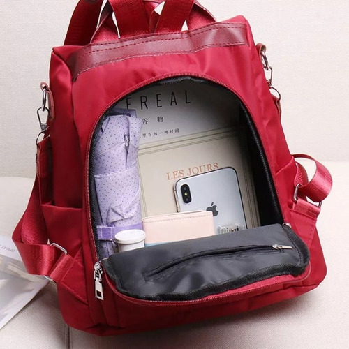 Bolsa Mochila Anti-robo Para Dama