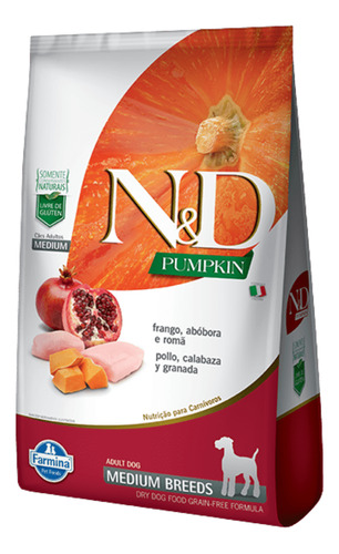 N&d Pumpkin Pollo Perro Adulto Mediano - 10.1 Kg