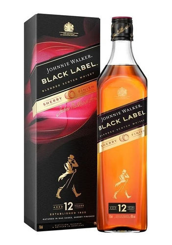 Johnnie Walker  Black Label Sherry 750 Ml.  Envio Gratis