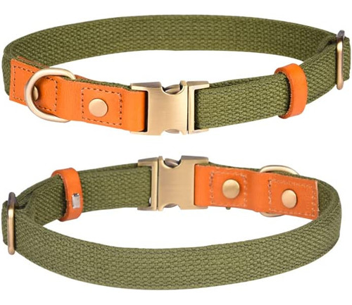 Collar De Nailon Para Perro, Con Hebilla De Seguridad De Met