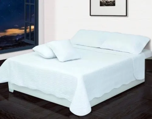 Set Edredón Blanco/ Prensado/ Cama Doble 1.40