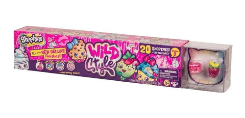 Shopkins Wild Style Pack X20 Con Stickers Original