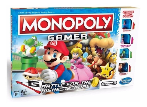 Monopoly Mario Bros Gamer Español Juego Nintendo Hasbro 1815