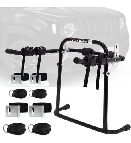 Portabicicletas Transbike Jeep Renegade para dos bicicletas, color negro